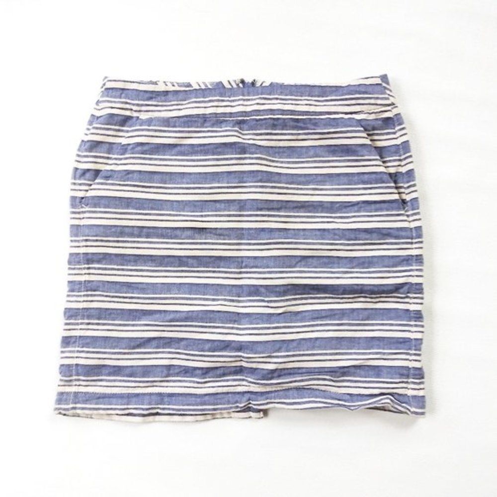 Tommy Hilfiger blue and white mini skirt